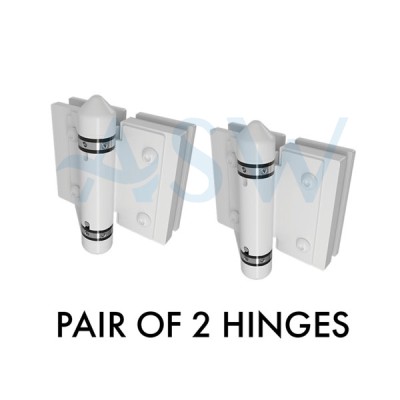 MASTER Range Glass to Glass 180 Hinge Set of 2