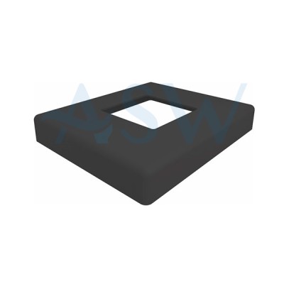 Square 50.8mm Post Domical Cover 126x106x16mm