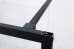 Fully Framed Shower Screen Panel Black Frame 15 Sections 6mm 2000H with Support Arm