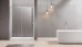Semi Frameless Shower Screen Wall to Wall with Sliding Door 2000H Adjustable