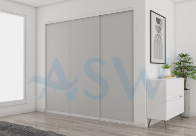 Slim Line Framed Sliding Wardrobe Doors Gyprock