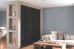 Fully Framed Sliding Wardrobe Doors Black Glass Finish