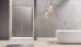 Semi Frameless Shower Screen Wall to Wall with Sliding Door 2000H Adjustable
