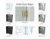 Frameless Shower Screen Corner Door hinged of wall & Return 2050H