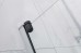 Frameless Shower Screen Pivot Swing Panel with curved corner Bathtub 1500H 6mm