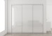Slim Line Framed Sliding Wardrobe Doors Super White Glass