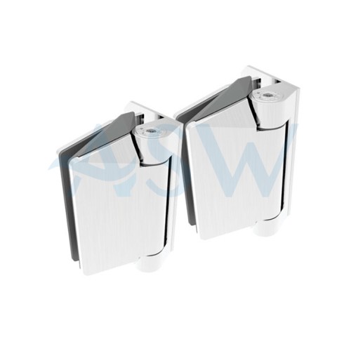 125 POLARIS Premium Wall or Post to Glass Gate Hinge Set Soft Close