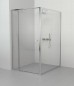 Semi Frameless Shower Screen Corner With Magnetic Pivot Door and Return 1950H adjustable