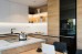 Custom made painted toughened glass splashback
