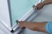 Semi Frameless Shower Screen Corner Entry with Double Sliding Doors 2000H Adjustable
