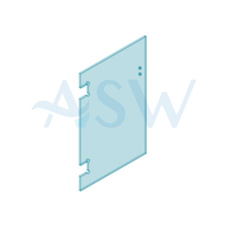 POLARIS Wall or Post to Glass Gate 12mm Clear Toughened Glass