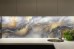 Toughened glass splashback with custom digital print