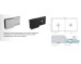Square Wall Bracket Inline offset Mechanical Fixing