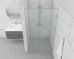 Frameless Shower Screen Wall to Wall Fixed Panel & Door hinged of wall 2050H