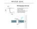 PVC Hinge Gap Seal 2100mm long to suit 10mm glass