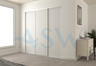 Fully Framed Sliding Wardrobe Unpainted Doors VJ Routed MDF