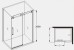 Frameless Shower Screen Corner Fixed Panel & Sliding Door & Return Grey Glass 2000H