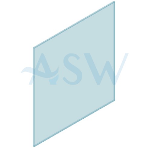 Clearglaze Frameless Channel 12mm Toughened Glass Panel 1350H