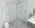 Frameless Shower Screen Corner Hinge Panel & Door & Return 2050H