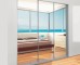 Slim Line Framed Sliding Wardrobe Doors Mirror Finish