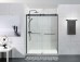 Frameless Shower Screen with Two By-Passing Sliding Doors 2000H