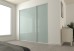 Fully Framed Sliding Wardrobe Doors Greenish white glass