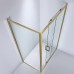 Semi Frameless Shower Screen Corner shape with Sliding Door 2000H adjustable (Light Gold, Brushed Nickel, Gun Metal)