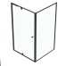 Semi Frameless Shower Screen Corner With Magnetic Pivot Door and Return 1950H adjustable