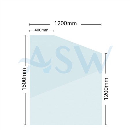 Frameless Retaining Wall Pool Fence Panel 12mm Clear Toughened Glass