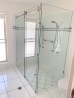 Frameless Shower Screen Corner Fixed Panel & Sliding Door & Return 2050H