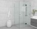 Frameless Shower Screen Corner Hinge Panel & Door & Return 2050H