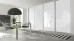 Slim Line Framed Sliding Wardrobe Doors Super White Glass