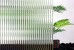 Ultra Clear Screen Fluted Glass 2050H with Right Radius Corner 200mm