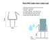 PVC Under Door Seal 3mm Fins 2100mm long