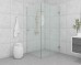 Frameless Shower screen Corner Door hinged from wall & Infill & Return 2050H