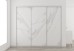 Slim Line Framed Sliding Wardrobe Doors Textured Marble Finish