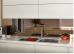 Custom made mirror toughened glass splashback