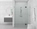 Frameless Shower Screen Wall to Wall Hinge Panel & Door & Infill 2000H pre-drilled holes glass