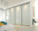 Fully Framed Sliding Wardrobe Doors Greenish white glass