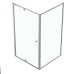 Semi Frameless Shower Screen Corner With Magnetic Pivot Door and Return 1950H adjustable