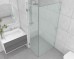 Frameless Shower Screen Corner Door hinged of wall & Return 2050H