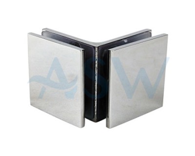 Glass to Glass 90 Degree Bracket Mechanical Fixing