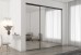 Frameless Sliding Wardrobe Doors Mirror Finish