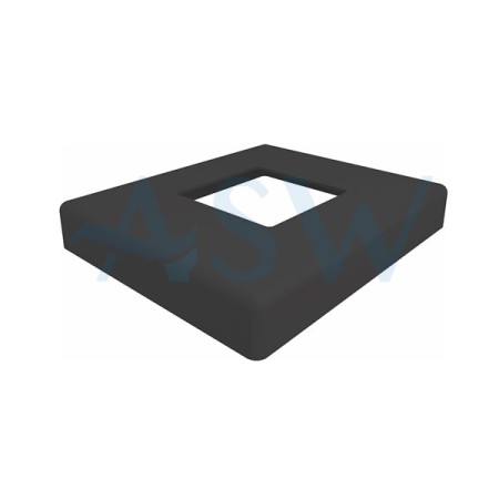 Square 50.8mm Post Domical Cover 126x106x16mm