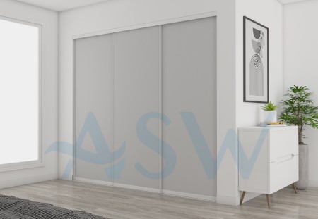 Slim Line Framed Sliding Wardrobe Doors Gyprock