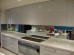 Custom made mirror toughened glass splashback
