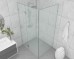 Frameless Shower Screen Corner Hinge Panel & Door & Return 2050H