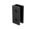 Frameless Shower Screen Fluted Radius Corner Fixed Free Standing Panel 2100H with brackets