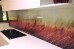 Toughened glass splashback with custom digital print