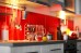 Custom made painted toughened glass splashback